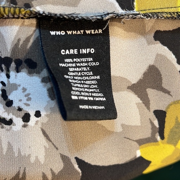 Who What Wear Gold & Gray Long Sleeve Blouse XL - Picture 7 of 7